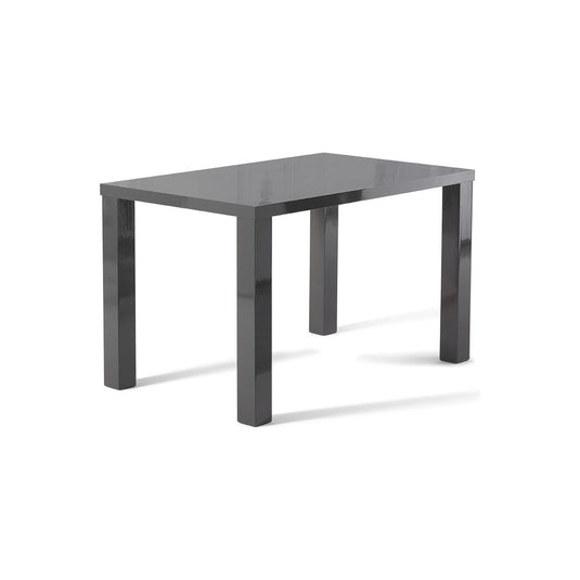 Vancouver 120cm Dark Grey High Gloss Dining Table