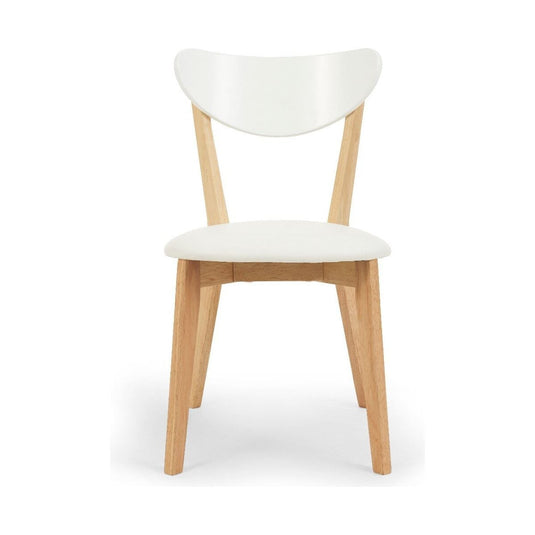 Rebekah Oak and White Dining Chairs Dining Chairs Rebekah