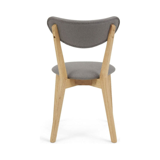 Sacha Grey and Oak Dining Chairs Dining Chairs Sacha