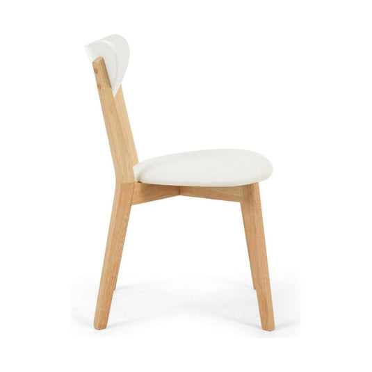 Rebekah Oak and White Dining Chairs Dining Chairs Rebekah