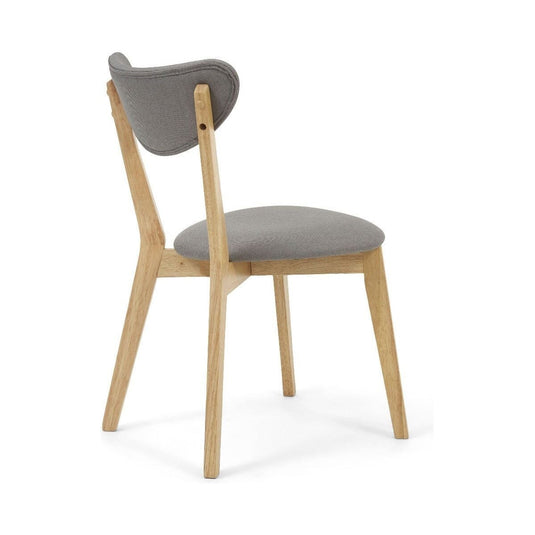 Sacha Grey and Oak Dining Chairs Dining Chairs Sacha