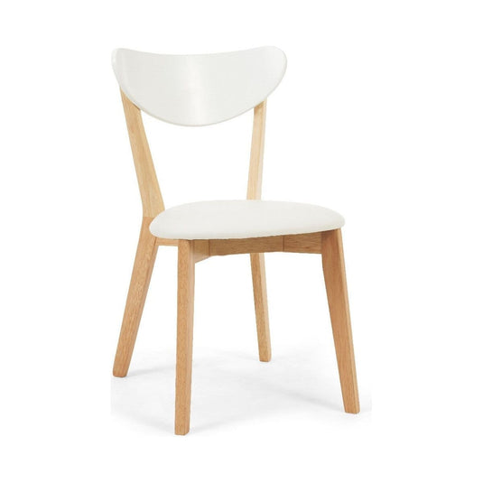 Rebekah Oak and White Dining Chairs Dining Chairs Rebekah