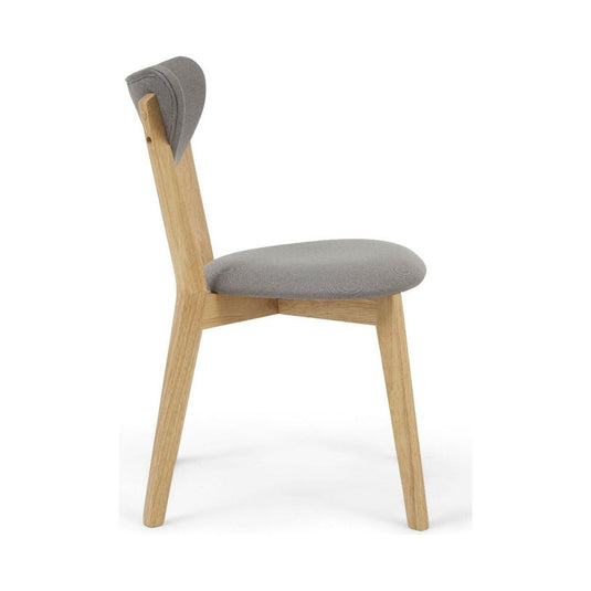 Sacha Grey and Oak Dining Chairs Dining Chairs Sacha