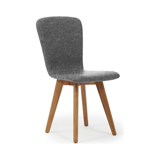 Ruben Retro Fabric Grey Dining Chairs Dining Chairs Tivoli