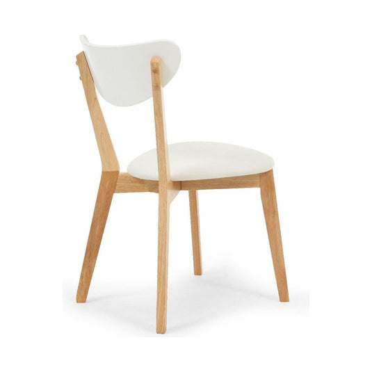 Rebekah Oak and White Dining Chairs Dining Chairs Rebekah