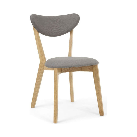 Sacha Grey and Oak Dining Chairs Dining Chairs Sacha