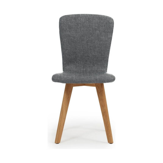 Ruben Retro Fabric Grey Dining Chairs Dining Chairs Tivoli