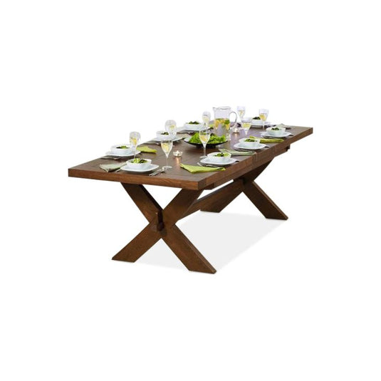 Extending Burnham 200cm Dark Oak Dining Table