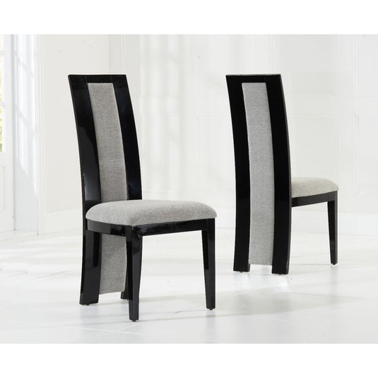 Raphael Black Solid Wood Dining Chairs Dining Chairs Raphael Black Grey