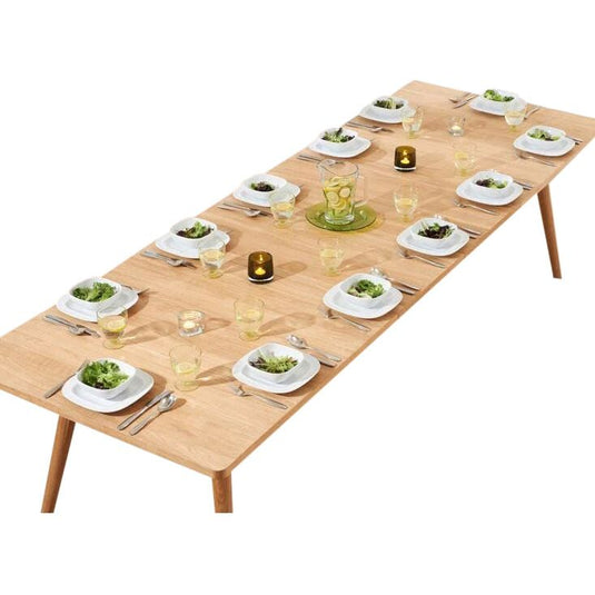 Extending Luis 200cm Retro Oak Dining Table