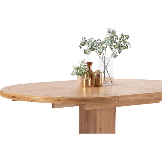 Extending Helmsley Oak Pedestal Dining Table Dining Tables Helmsley