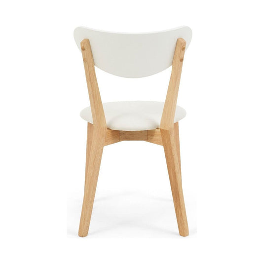Rebekah Oak and White Dining Chairs Dining Chairs Rebekah