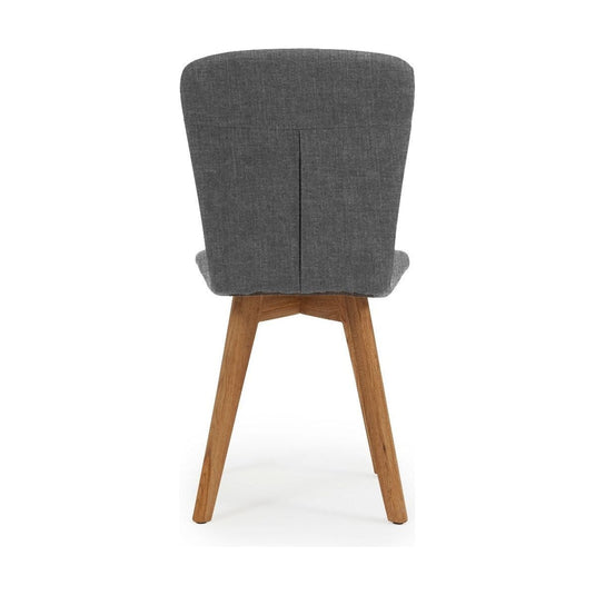 Ruben Retro Fabric Grey Dining Chairs Dining Chairs Tivoli
