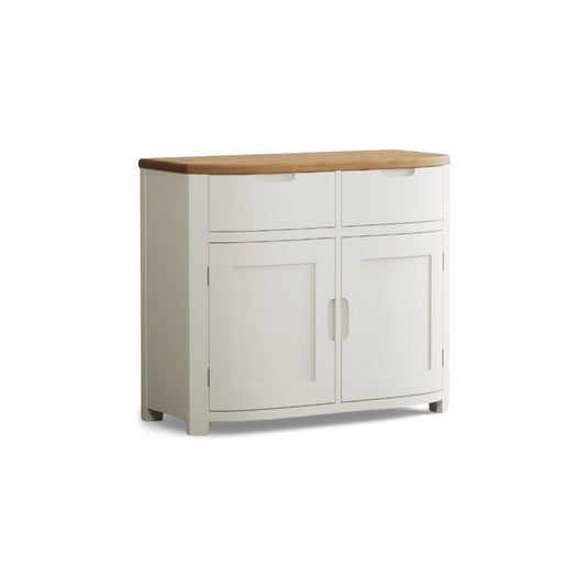 Brahms Oak and Signal White Painted Small Sideboard