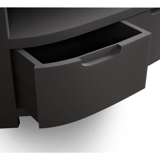 Brahms Oak and Charcoal Painted Small Bookcase