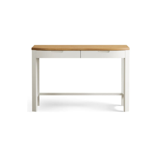 Brahms Oak and Signal White Painted Compact Desk
