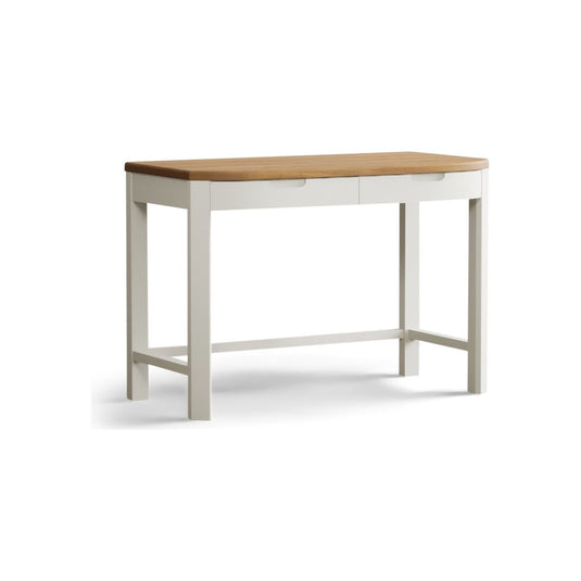 Brahms Oak and Signal White Painted Compact Desk