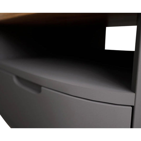 Brahms Oak and Charcoal Painted 4 Drawer Coffee Table