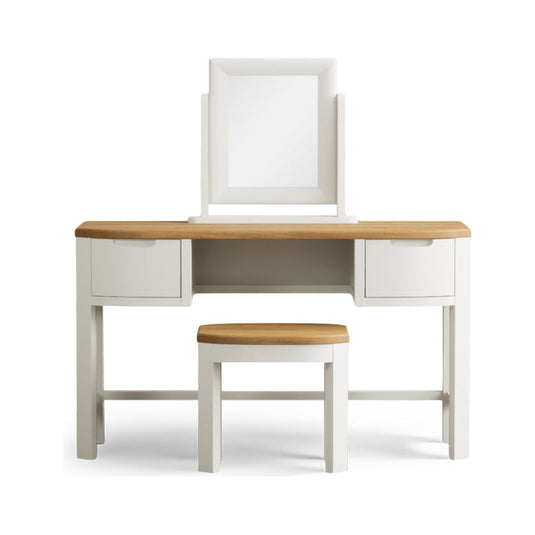 Brahms Oak and Signal White Painted Dressing Table Set