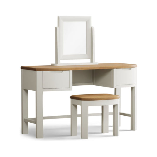 Brahms Oak and Signal White Painted Dressing Table Set