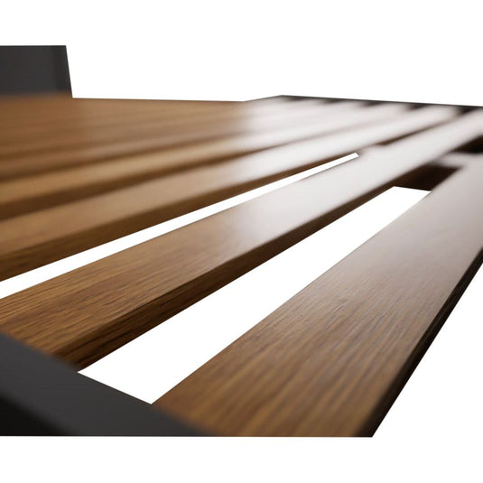 Brahms Oak and Charcoal Painted Super King size Bed