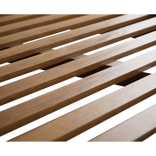 Brahms Oak and Charcoal Painted Double Bed