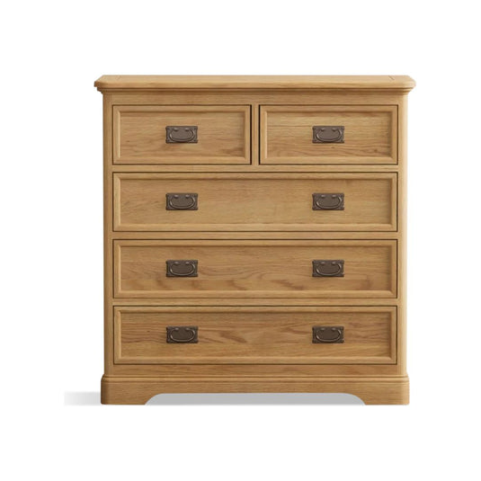 Ashton Solid Oak 2 Over 3 Chest of drawers