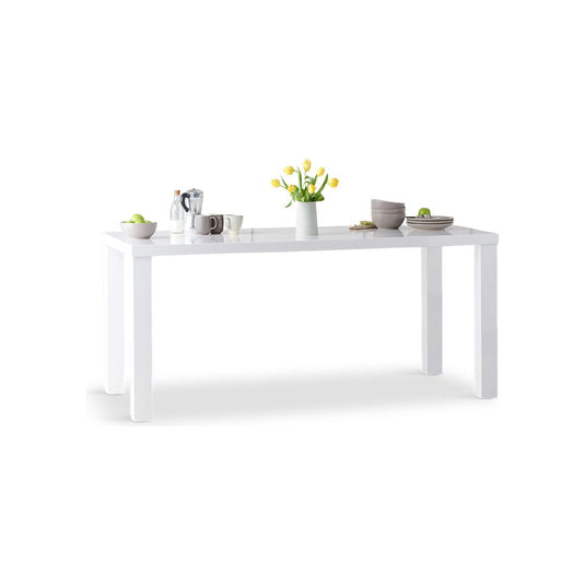 Vancouver 200cm White High Gloss Dining Table