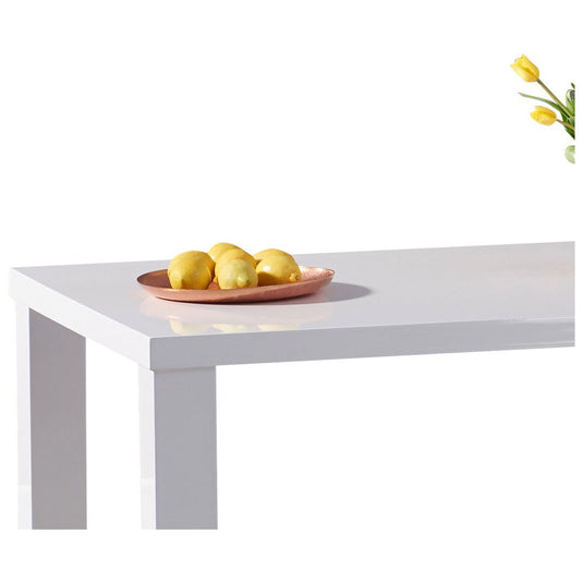 Vancouver 200cm White High Gloss Dining Table