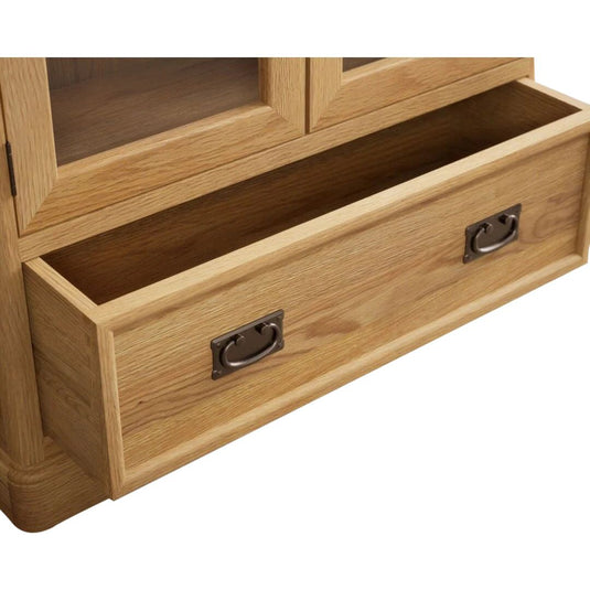 Ashton Solid Oak Glazed Display Cabinet