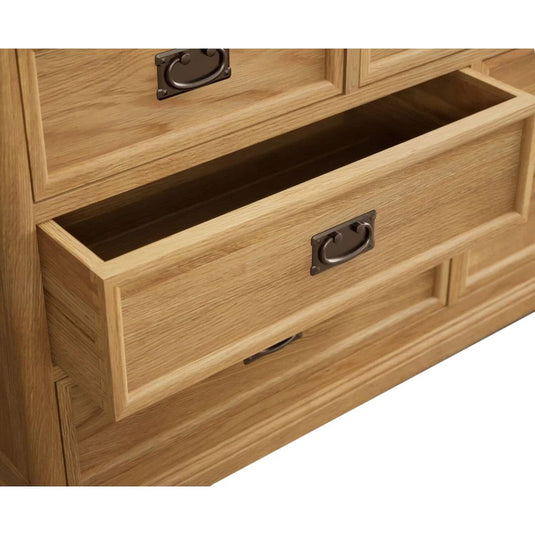Ashton Solid Oak Wide Chest Of Drawers