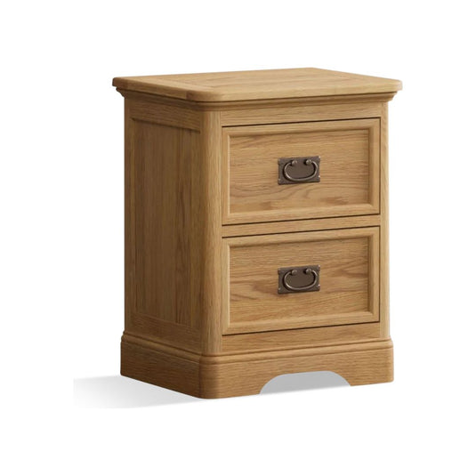 Ashton Solid Oak 2 Drawer Bedside Chest