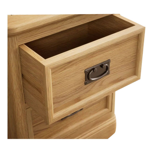 Ashton Solid Oak 2 Drawer Bedside Chest