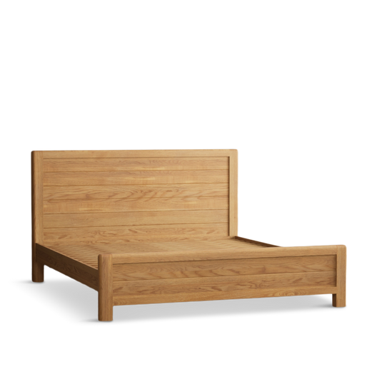 Matlock Curved Solid Oak Super King Size Bed