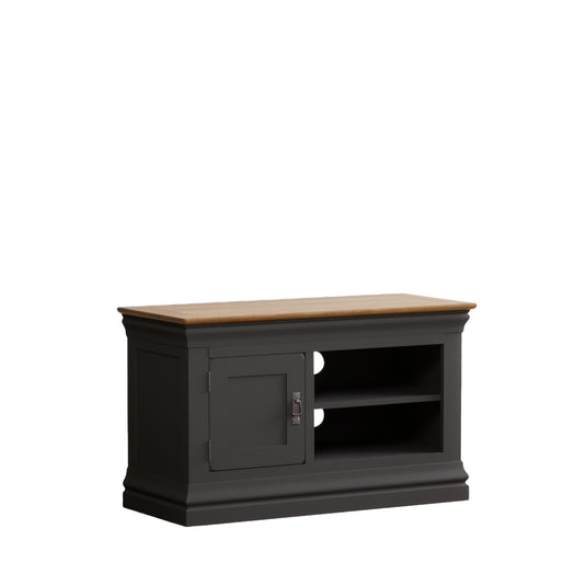 Bennett Oak and Charcoal Painted Small TV Unit