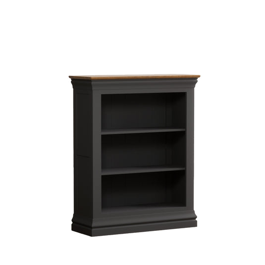 Bennett Oak and Charcoal Painted Small Bookcase