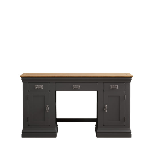 Bennett Oak and Charcoal Painted Desk