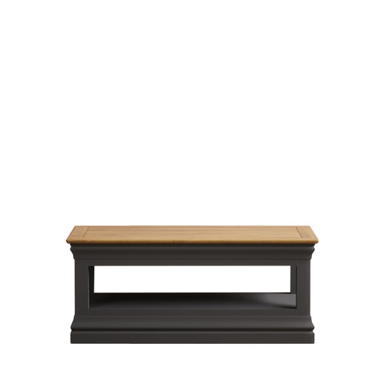 Bennett Oak and Charcoal Painted Coffee Table