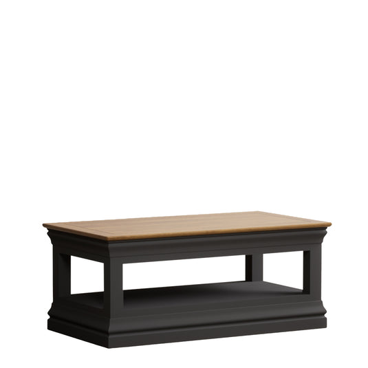 Bennett Oak and Charcoal Painted Coffee Table