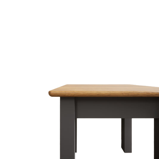 Bennett Oak and Charcoal Painted Dressing Table Stool