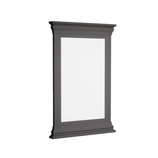 Bennett Oak and Charcoal Painted Large Mirror