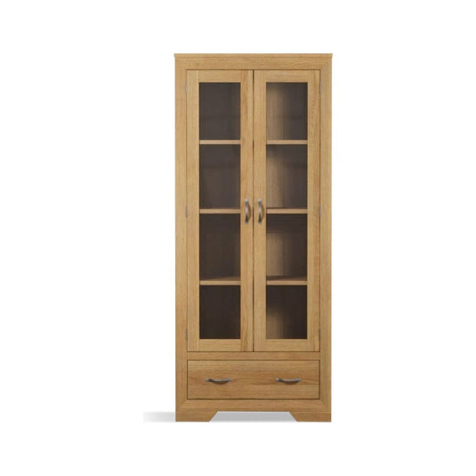 Bellingham Solid Oak Glazed Display Cabinet