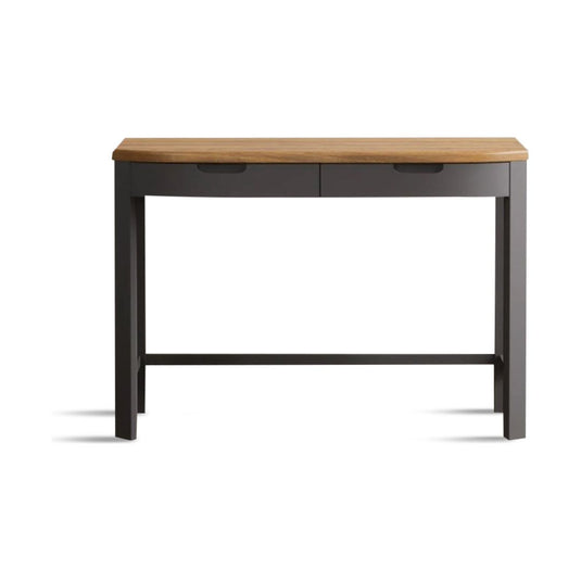 Brahms Oak and Charcoal Painted Compact Desk