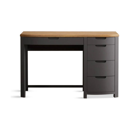 Brahms Oak and Charcoal Painted Computer Desk
