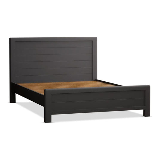 Brahms Oak and Charcoal Painted King size Bed