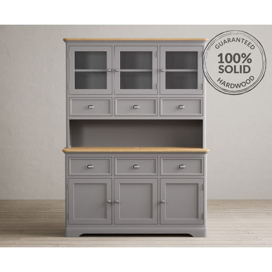 Bridstow Oak and Light Grey Painted Large Dresser Dresser Bridstow