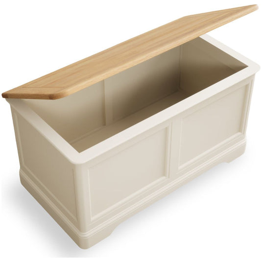 Ashton Oak and Cream Painted Blanket Box