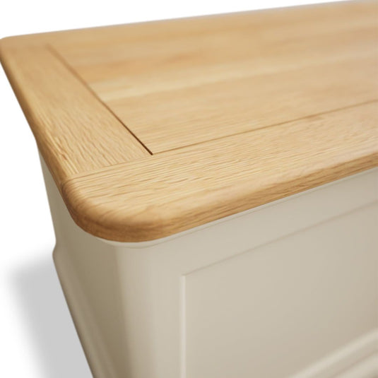 Ashton Oak and Cream Painted Blanket Box