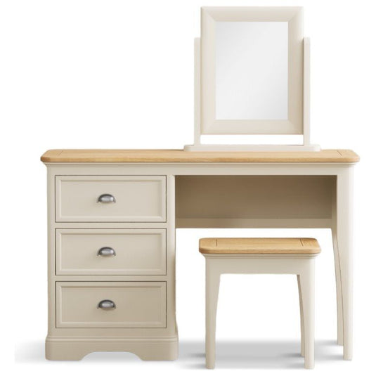 Bridstow Oak and Cream Painted Dressing Table Set Storage Bridstow