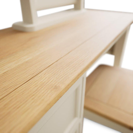 Bridstow Oak and Cream Painted Dressing Table Set Storage Bridstow
